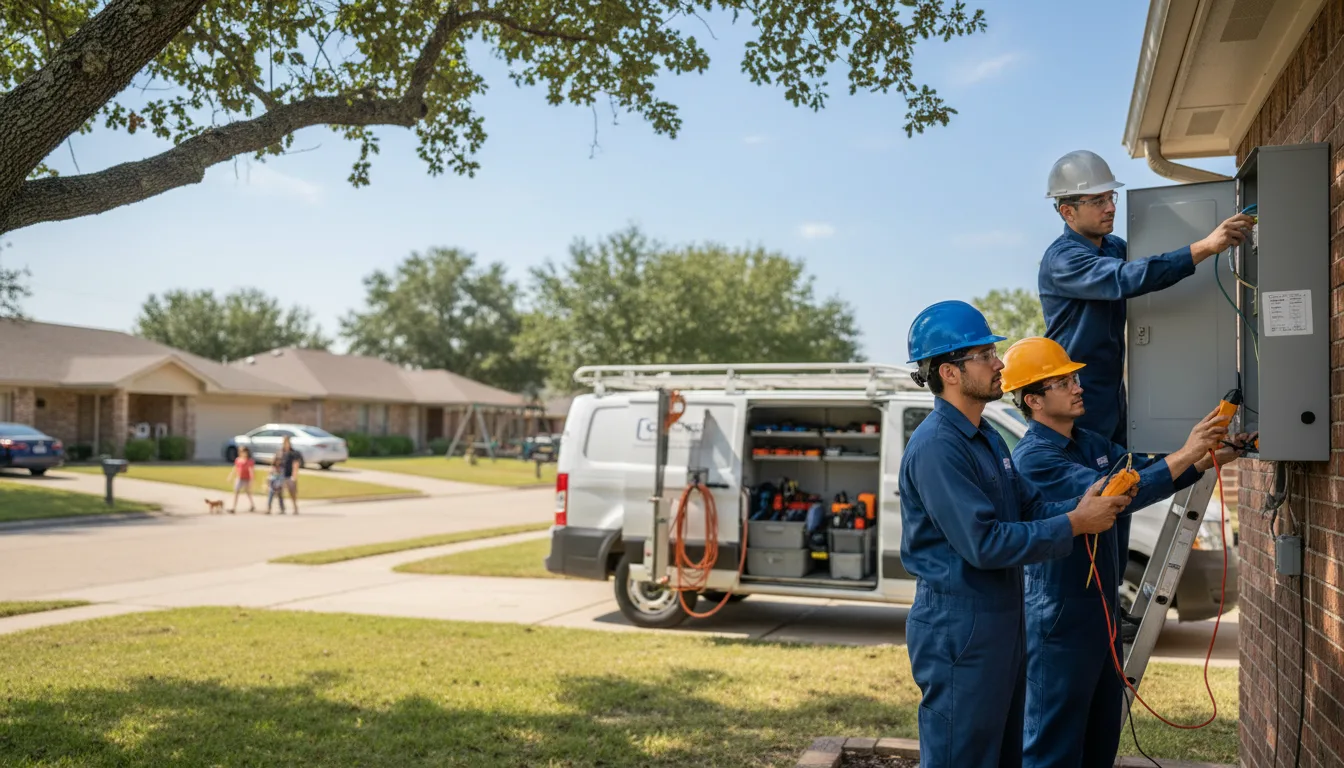 Certified electrician providing emergency electrical services in Comfort, WV